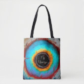 Ätherische, kosmische Augen Universum Abstrakte Ku Tasche (Vorderseite)