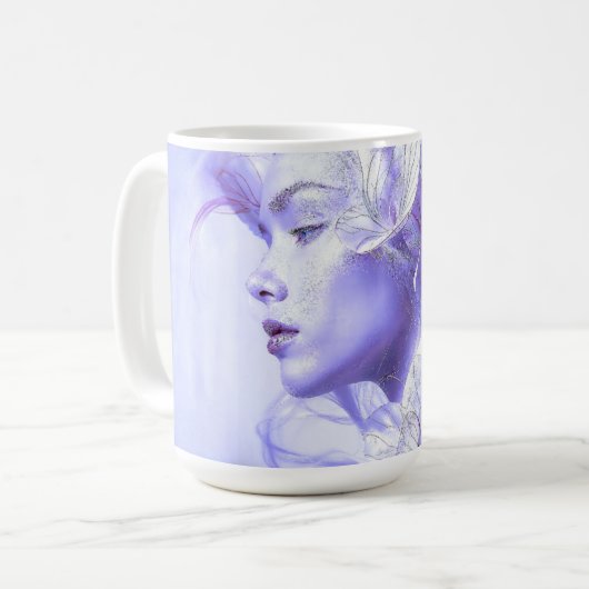 Ätherische Lavendel-Muse Kaffeetasse (Vorderseite Links)