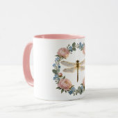 Ätherische Leuchtkunst der Libelle Tasse (Vorderseite Links)