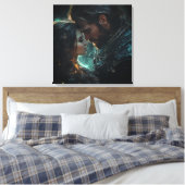 Ätherische Liebe in der Nacht Leinwanddruck (Insitu (Schlafzimmer))