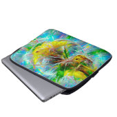Ätherische Lüster in Neon Dreamscape Laptopschutzhülle (Vorne Knopf)