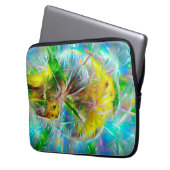 Ätherische Lüster in Neon Dreamscape Laptopschutzhülle (Vorderseite Links)
