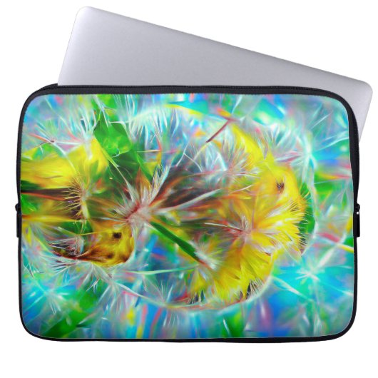 Ätherische Lüster in Neon Dreamscape Laptopschutzhülle (Vorderseite)