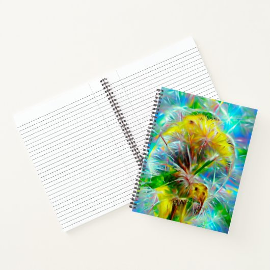 Ätherische Lüster in Neon Dreamscape Notizblock (Innenseite)