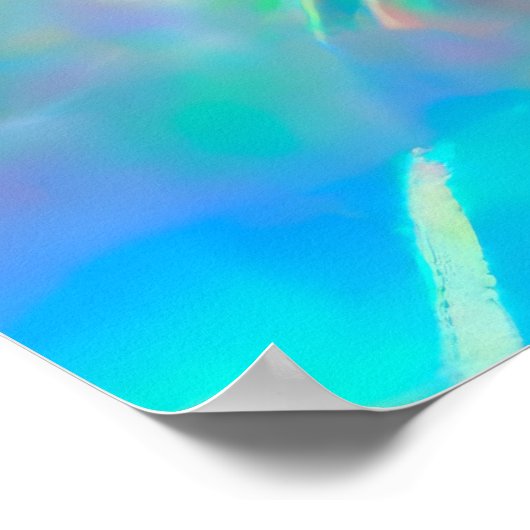 Ätherische Lüster in Neon Dreamscape Poster (Ecke)