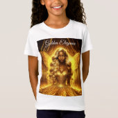 Ätherische Märchenprinzessin mit leuchtender golde T-Shirt (Vorderseite)