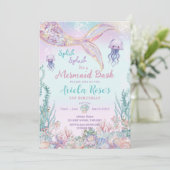Ätherische Meerjungfrau Bash unter dem Meeresbecke Einladung (Stehend Vorderseite)