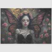 Ätherische Mühle umgeben von lebhaften rosa Rosen Seidenpapier (Vorderseite)