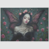 Ätherische Mühle umgeben von lebhaften rosa Rosen Seidenpapier (Vorderseite)