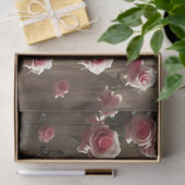 Ätherische Mühle umgeben von lebhaften rosa Rosen Seidenpapier (Geschenk)