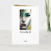 Ätherische Mystische Göttin in Gold Karte (Rückseite)