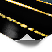 Ätherische Mystische Göttin in Gold Poster (Ecke)