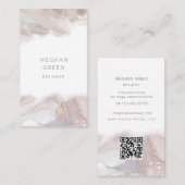 ätherische natürliche Alkoholfarbe moderne Visiten Visitenkarte (Vorne/Hinten)