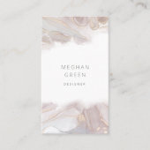 ätherische natürliche Alkoholfarbe moderne Visiten Visitenkarte (Vorderseite)