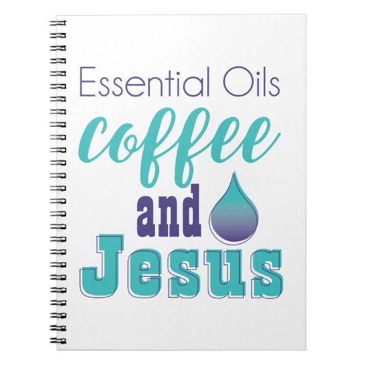Ätherische Öle Kaffee und Jesus Notizblock (Vorderseite)