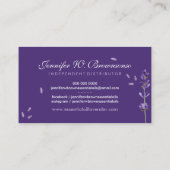 ätherische Öle Lavendel Lila Visitenkarte (Rückseite)