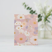 Ätherische Pastellblüte Postkarte (Stehend Vorderseite)
