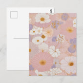 Ätherische Pastellblüte Postkarte (Vorne/Hinten)