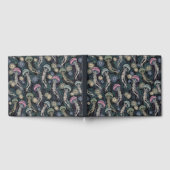 Ätherische Quallen und Anemone in Aquamarin und ro Gästebuch (Voll)