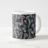 Ätherische Quallen und Anemone in Aquamarin und ro Jumbo-Tasse (Vorderseite Rechts)