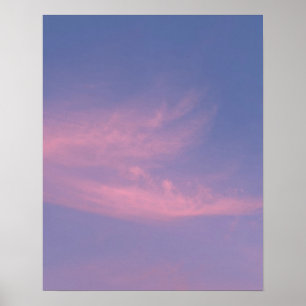 Ätherische rosa Dämmerungswolken Fotografie Fine A Poster