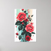 Ätherische Rose Leinwanddruck (Vorderseite)