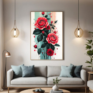 Ätherische Rose Leinwanddruck