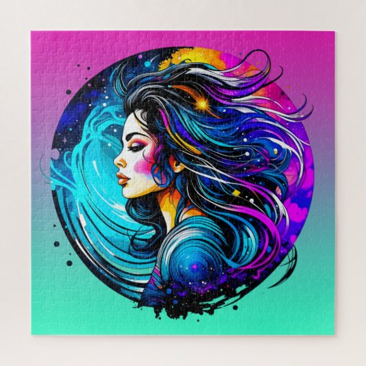 Ätherische schöne Frau nie aufhören zu träumen Puzzle (Vertikal)