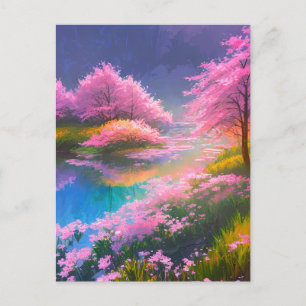 Ätherische Schönheit eines Azure Swamp Postkarte