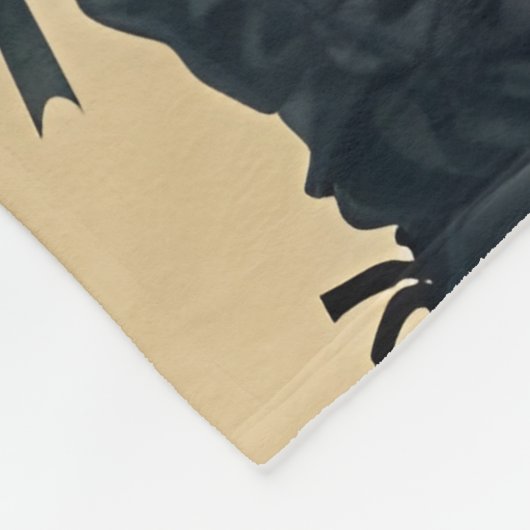 Ätherische Schönheit in Bloom Fleecedecke (Ecke)