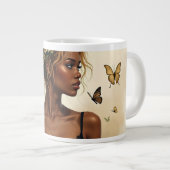 Ätherische Schönheit in Bloom Jumbo-Tasse (Vorderseite Rechts)