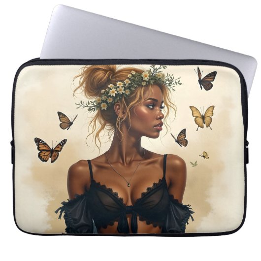 Ätherische Schönheit in Bloom Laptopschutzhülle (Vorderseite)