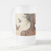 Ätherische Schönheit in Bloom Mattglas Bierglas (Vorderseite Links)