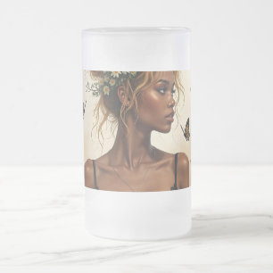 Ätherische Schönheit in Bloom Mattglas Bierglas