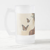 Ätherische Schönheit in Bloom Mattglas Bierglas (Links)