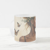 Ätherische Schönheit in Bloom Mattglastasse (Vorderseite Links)