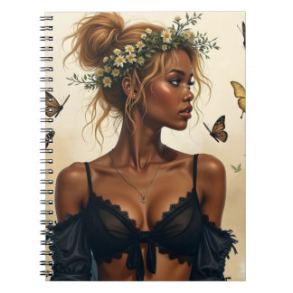 Ätherische Schönheit in Bloom Notizblock