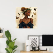 Ätherische Schönheit in Bloom Poster (Heimbüro)