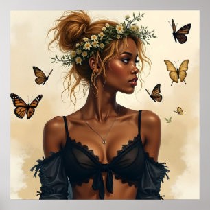 Ätherische Schönheit in Bloom Poster