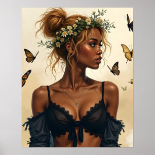 Ätherische Schönheit in Bloom Poster