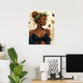 Ätherische Schönheit in Bloom Poster (Heimbüro)