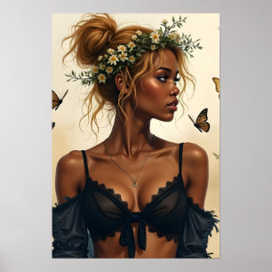 Ätherische Schönheit in Bloom Poster