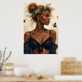 Ätherische Schönheit in Bloom Poster (Küche)