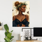Ätherische Schönheit in Bloom Poster (Heimbüro)