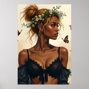 Ätherische Schönheit in Bloom Poster