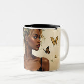 Ätherische Schönheit in Bloom Zweifarbige Tasse (VorderseiteRechts)