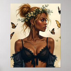 Ätherische Schönheit in Blüte Poster