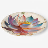 ‚Ätherische Schönheit‘ Pappteller (Schrägansicht)