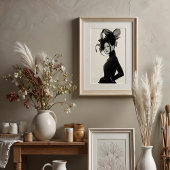 Ätherische Skulptur: Monochrome Avant-Garde Portra Poster