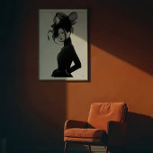 Ätherische Skulptur: Monochrome Avant-Garde Portra Poster